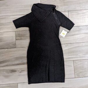 Calvin Klein Zip Neck Sweater Dress